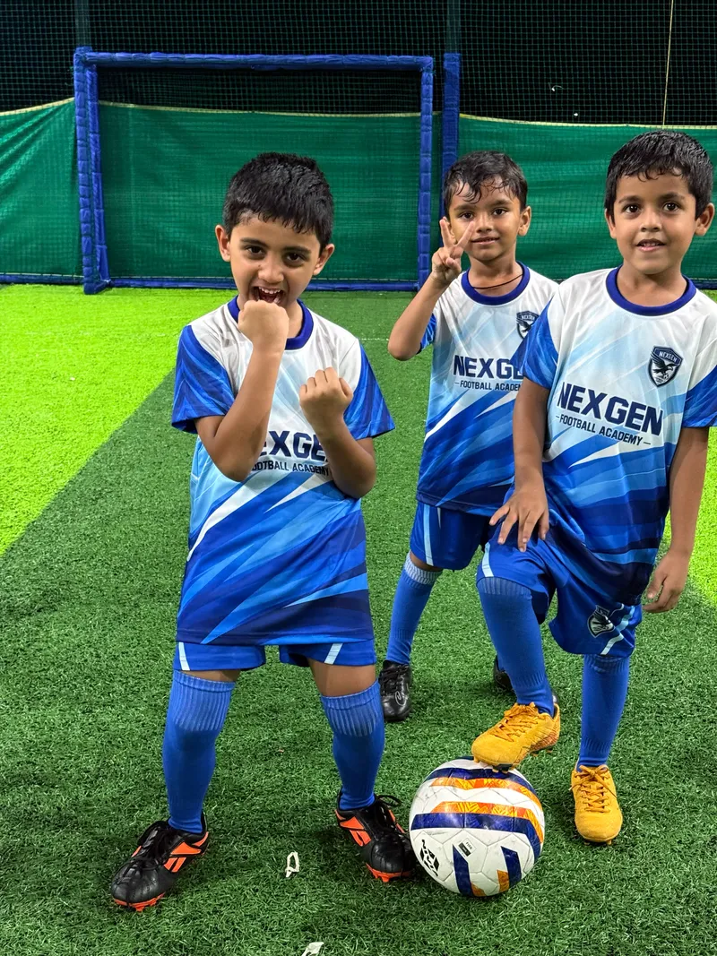 NexGen players celebrating together after a training session